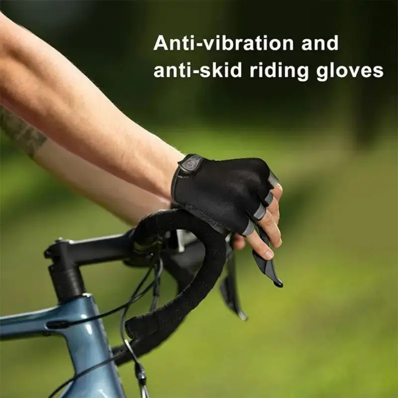 Breathable Anti-Slip Half Finger Cycling Gloves for Men and Women, Gym Mitten, Fitness, Sport, Training 6