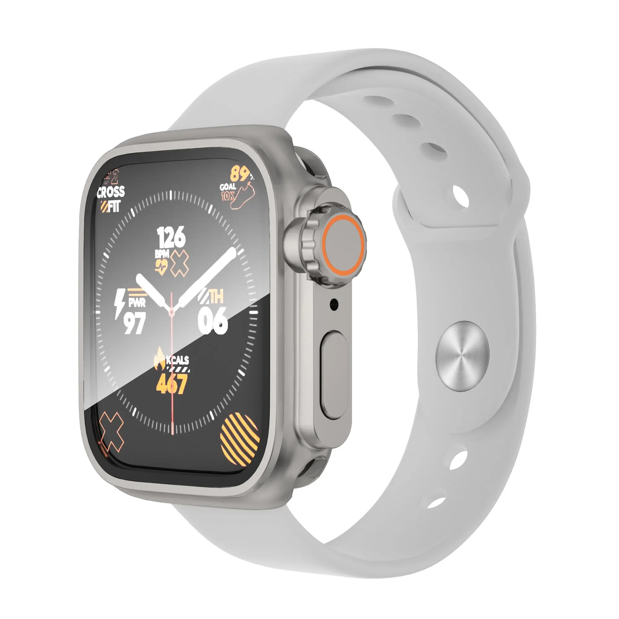 Ultra Waterproof Tempered Glass Full Coverage Apple Watch Case