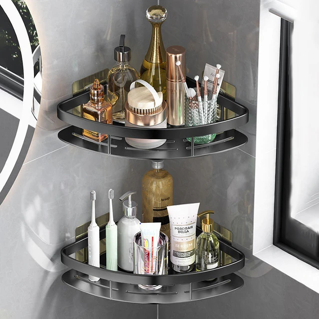 MUSAMBAN Bathroom Shelves Storage Organizer Rack Shower Shelf Wall