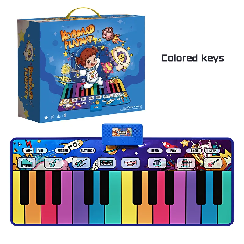Musical Keyboard Piano Keyboard Playmat Baby Floor Piano Mat Large