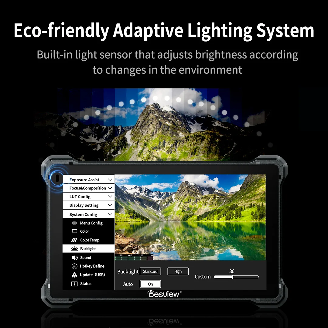 Desview 7" R7III R7SIII Camera Field Monitor 2800nits UHB Touch Screen Full SDI/HD 4K HDMI 3G-SDI Input/Loopout Camera Monitor
