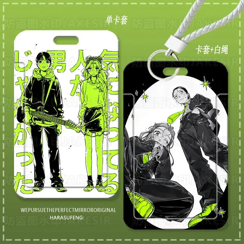 

The Guy She Was Interested in Wasnt A Guy At All Anime ID Card Holder Aya Oosawa Cartoon Protective Cover for Bus Subway Cards