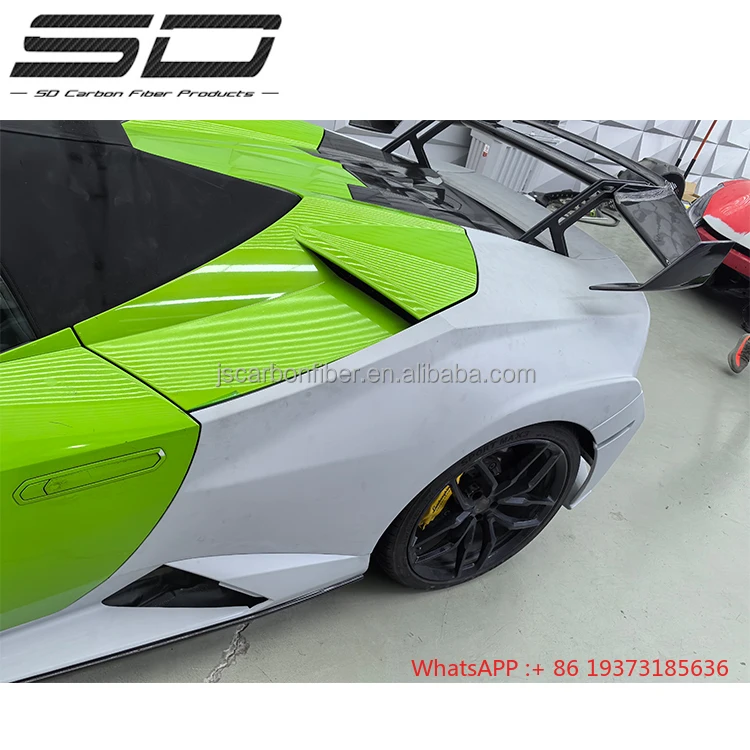 Sto Style Dry Carbon Fiber Full Set BodyKit Lamborghini Huracan EVO Spyder Models Car Parts - Image 2