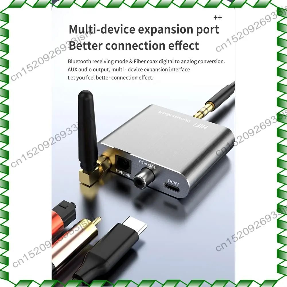 -BOFF D300 무선 수신기 APTX-HD BT 5.2 Hifi 스테레오 오디오 어댑터 헤드폰 TV Amplifi 용 새로운 지원 동축 광섬유