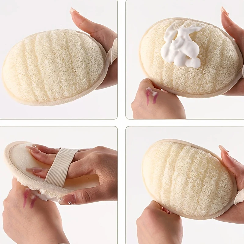 Loofah naturel épurateur de corps bain éponge exfoliante brosse de douche douce tampon de nettoyage exfoliant douche bouffée corps outil de soins de la peau