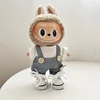17cm Mini Plush Doll'S Clothes Outfit Accessories For Korea Kpop Exo Labubu Idol Dolls British style suit Clothing Gift 4