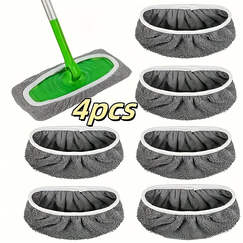 Reusable Mop Pads with High Water Absorption and Ultra-fine Fiber Cleaning Pads That Can Firmly Adhere To Most Standard Mops 6