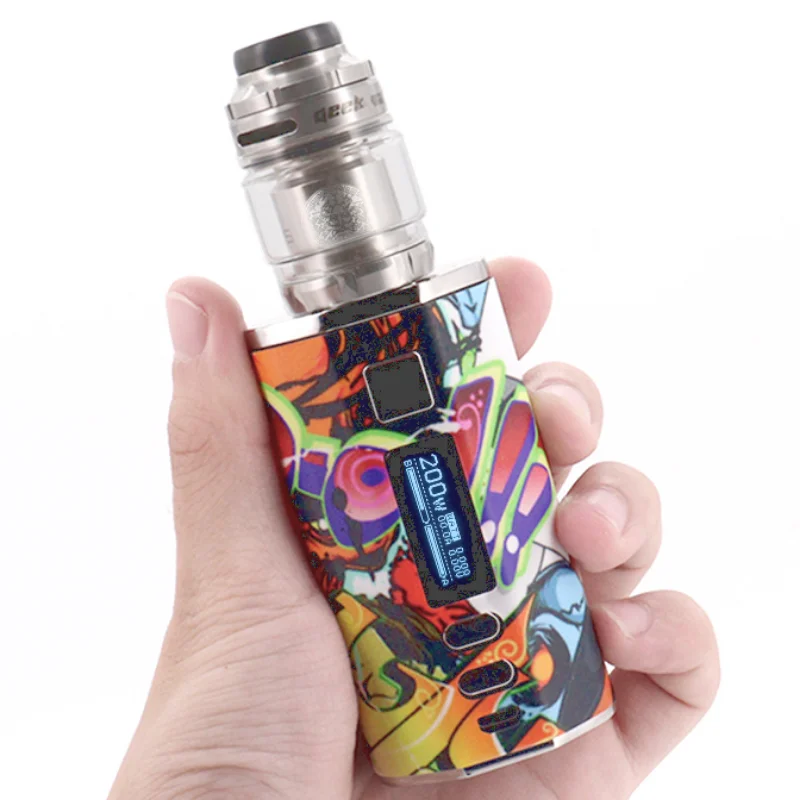 電子タバコ200w-vapeo4500mahバッテリーzeus-xメッシュrta-35-45mlタンクボックスと気化器キット