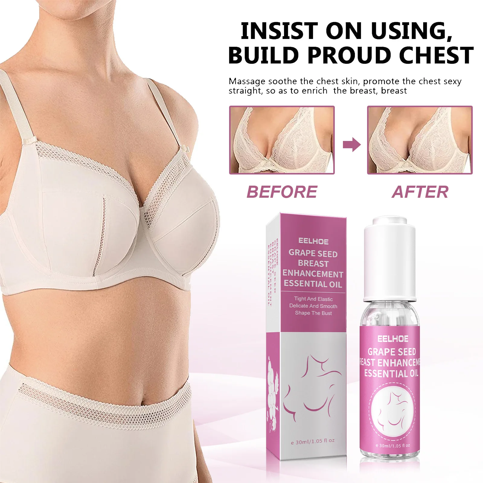 Brustvergrößerungsöl, Lifting, Formverbesserung, Brustpflege, große Oberweite, Vergrößerung der Brust, Massageöl, große Brüste, Vergrößerung der weiblichen Brust_voghion.com