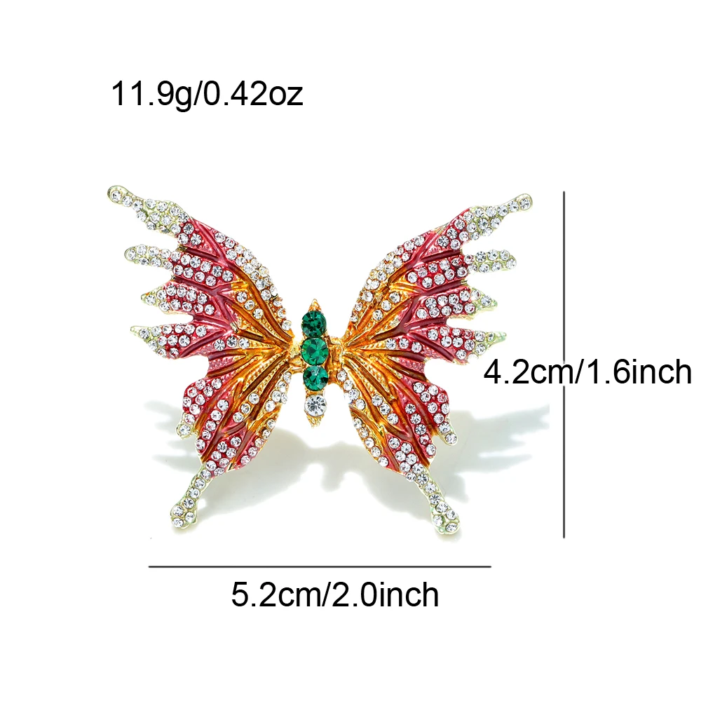 CINDY XIANG-Belle broche papillon biscuits, épingle insecte, mode hiver, nouveau design, 2 couleurs disponibles, haute qualité