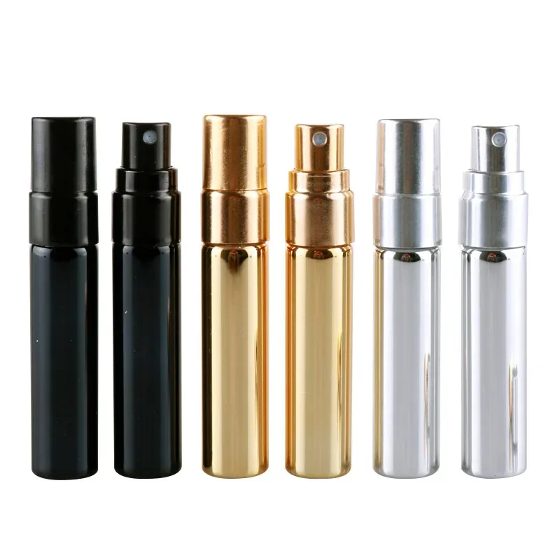 1PCS Refillable Glass Metal Nozzle Perfume Spray Bottle Spray Atomizer Portable Travel Cosmetic Container Perfume Bottle