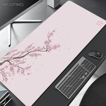 Sakura Mouse Pad Xxl Mousepad Cherry Blossom Desk Mat Japan Company 40x90 Pink Large Mat 80x30