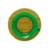 Bamboo baby plate environmental non-slip plate large three grid plate with silicone suction cup 4