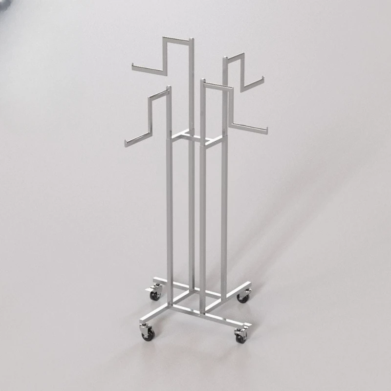 

round metal display stand rotating clothes rack