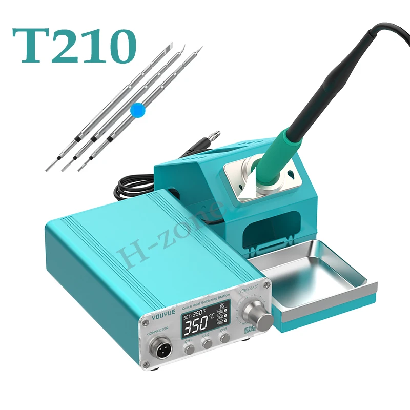UYUE T210 납땜 스테이션 LED 디지털 조정 자동 수면 1s-2s 빠른 가열 JBC 210 마이크로 전자 수리 용접 도구