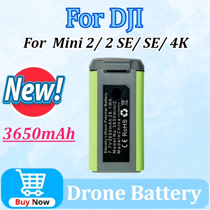 Batterie DJI Mini 2/Mini 2 SE/Mini SE/Mini 4K - Lot de 1/2/3