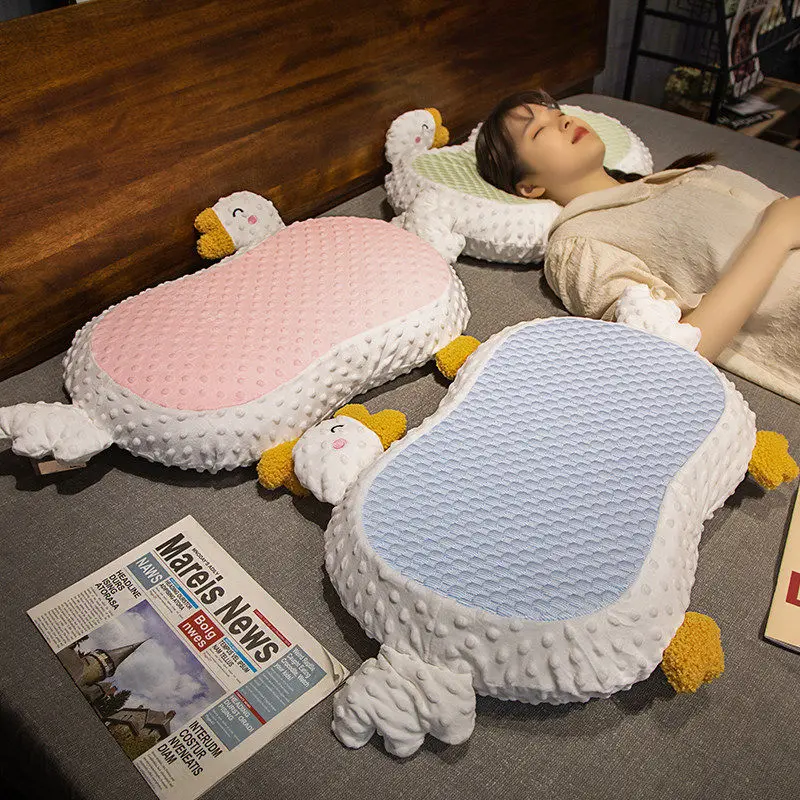 

Summer Coolness Ice Bean Memory Cotton Pillow Student Dormitory Sleep Aid Breathable Neck Protection Cool Cushion Pillow Cushion
