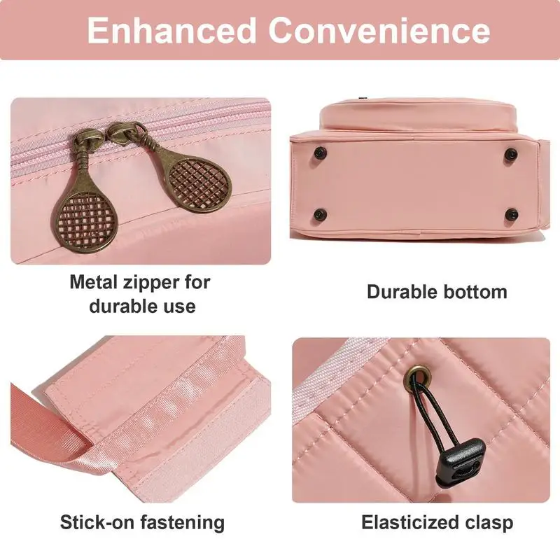 Womens Tennis Bag Large Capacity Badminton Bag Multifunctional Adult Tennis Bag With Adjustable Strap For Outdoor Fitness Travel 4