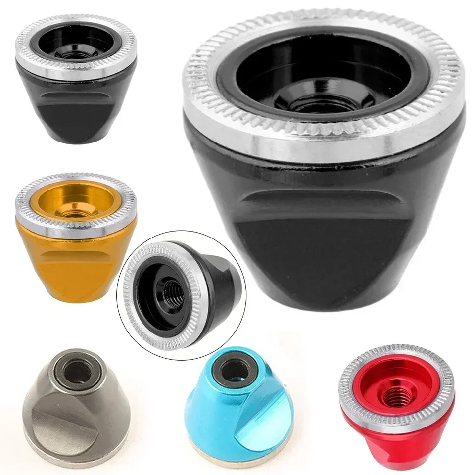 Écrou De Moyeu M5 Antidérapant Pour Vélo - Alliage Aluminium, Couleurs Assorties - Compatible Dégagement Rapide - 8