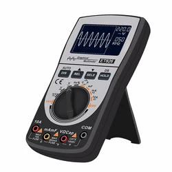 Multimètre à affichage LED, testeur de tension DC/AC, Oscilloscope portatif avec 2.5 Msps, fonction de forme d'onde automatique à haut échantillonnage 