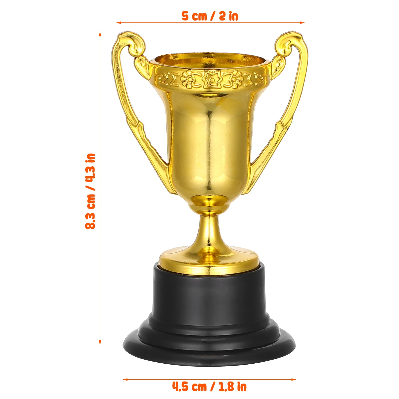 10Pcs 경량 플라스틱 트로피 모델 인정 상금을 위한 미니 상패 학교 보상 게임 대회