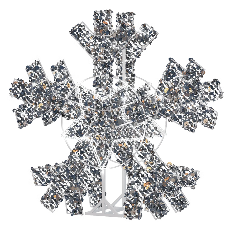 Custom. motif light small snowflake motif light 30*30cm size 3D motif light for outdoor use