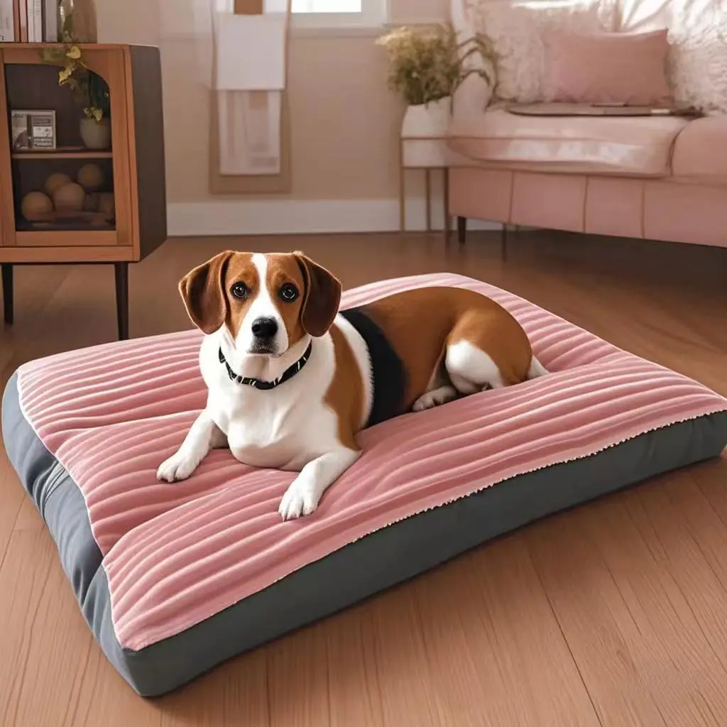 thumbnail image 1 of Perrera lavable para perros, sofá grande para mascotas para las cuatro estaciones, además de pana gruesa, cojín para dormir profundo, estera para cachorros para perros pequeños a grandes, 1 of 4