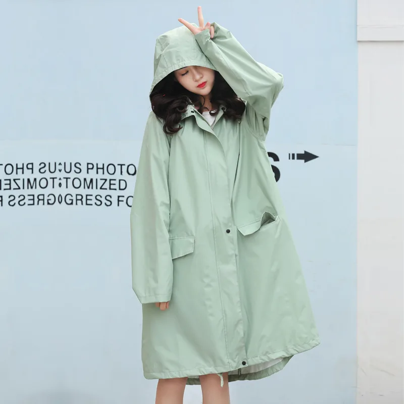 Long Waterproof Raincoat Stylish 