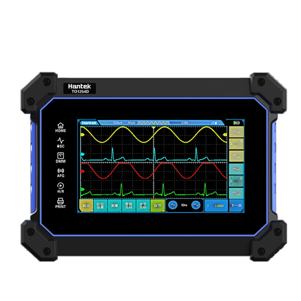 

Hantai Digital Flat Panel Oscilloscope Dual Channel 110M Bandwidth 1GS Sample Rate Small Handheld Flat Panel Oscilloscope