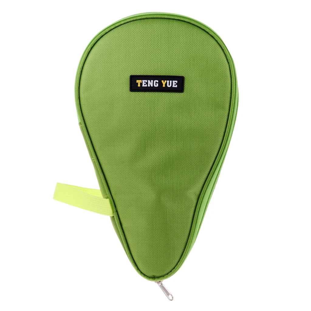 Table Tennis Racket Bag Waterproof Pong Paddle Bat Pouch with Ball Case
