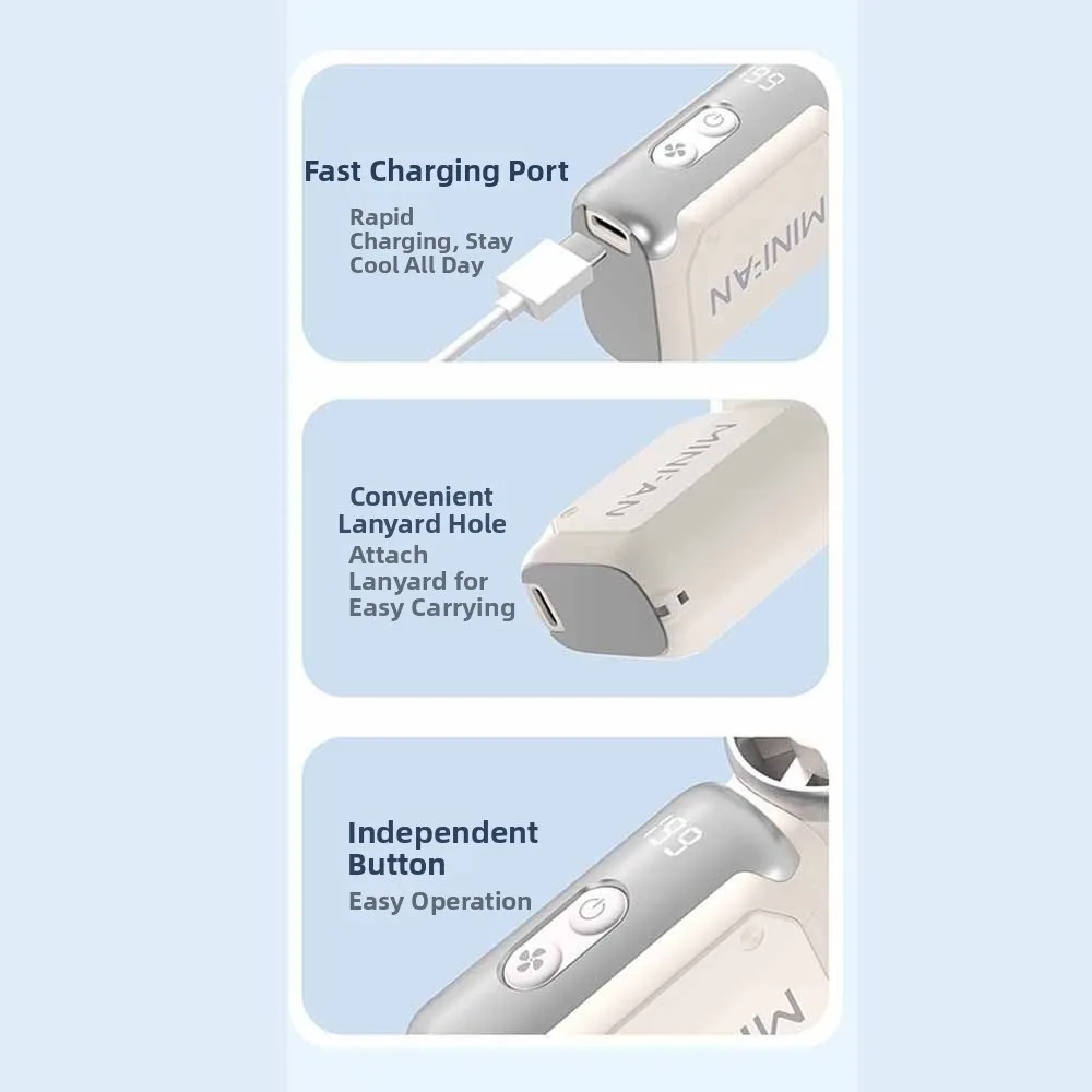 199단계 휴대용 핸드헬드 팬, 속도 조절 가능, 초저소음 냉각 팬, USB 충전식, 속도 조절 터보 팬, 캠핑용