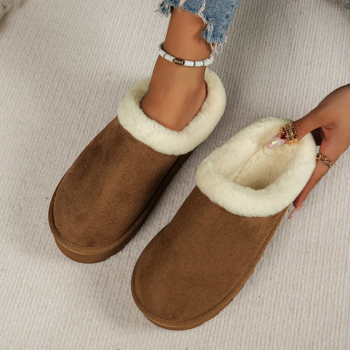Women's Fluffy Slippers Canada | EvaCozy™ Warm Winter Shoes