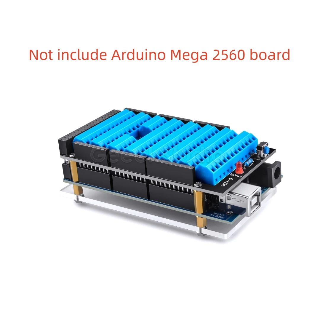 Chapéu Terminal para Arduino Mega 2560 r3 com Botão de Reconjunto e Indicador Led - Imagem 4
