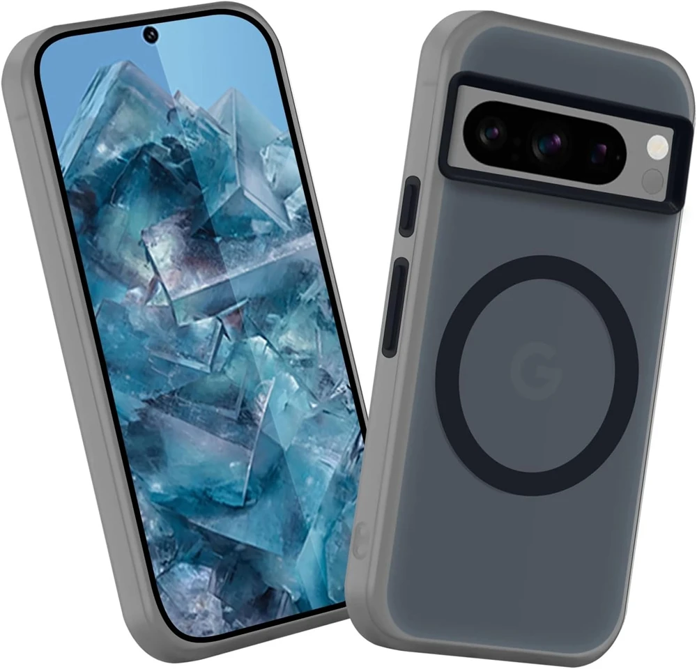 Candy Color Matte Clear Magnetic Case with Wireless Charging Frosted Finish
