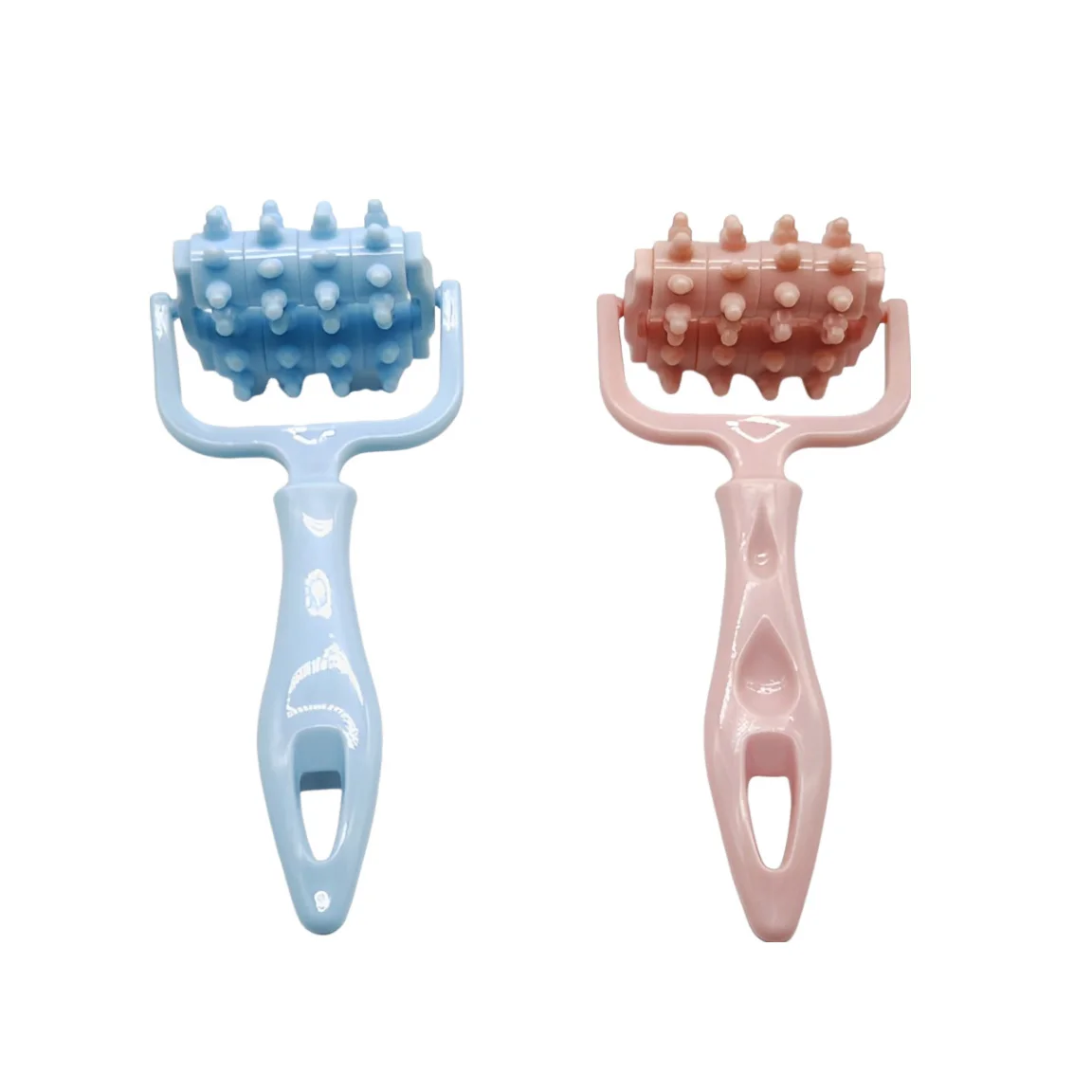 1PCFast Anti Cellulite Dual Roller Beauty Massager Handheld Anti Cellulite Massager Roller Muscle Stretching Health Massage Tool