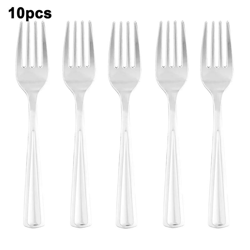 10pcs Fork silver