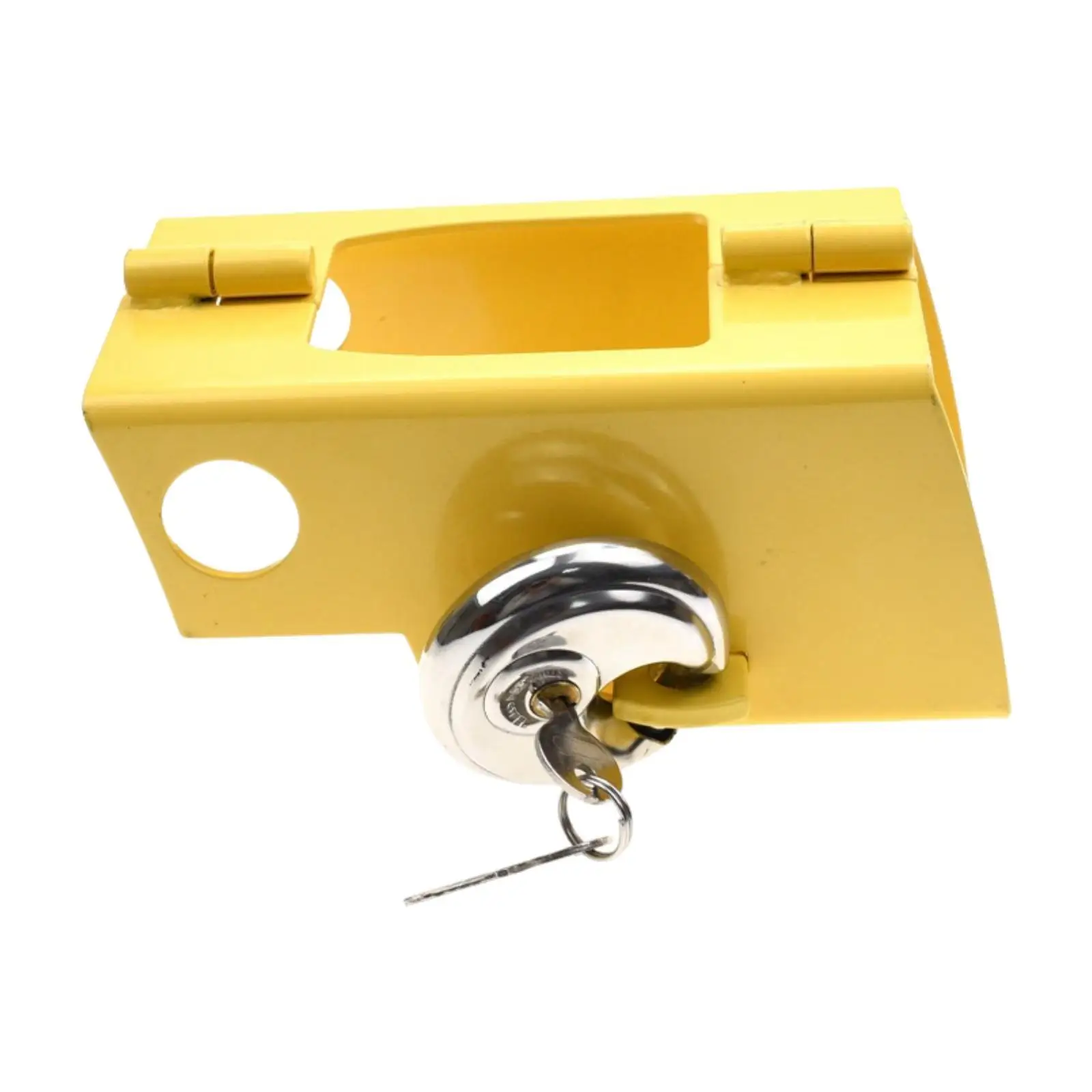 Hitch Lock for Trailer Bright Yellow Padlock Practical Wear Resistant Premium Trailer Hitch Lock for Trucks Boats trailer coupling lock