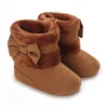 Baby Girl Cute Bow Comfortable Boots 1-18 Months Soft Bottom Velvet Indoor Walking Boots Autumn/Winter 5
