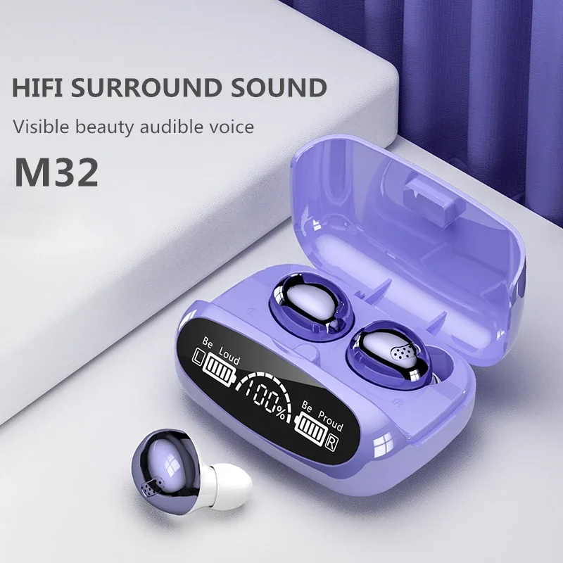 

TWS-стереонаушники M32 с шумоподавлением и поддержкой Bluetooth