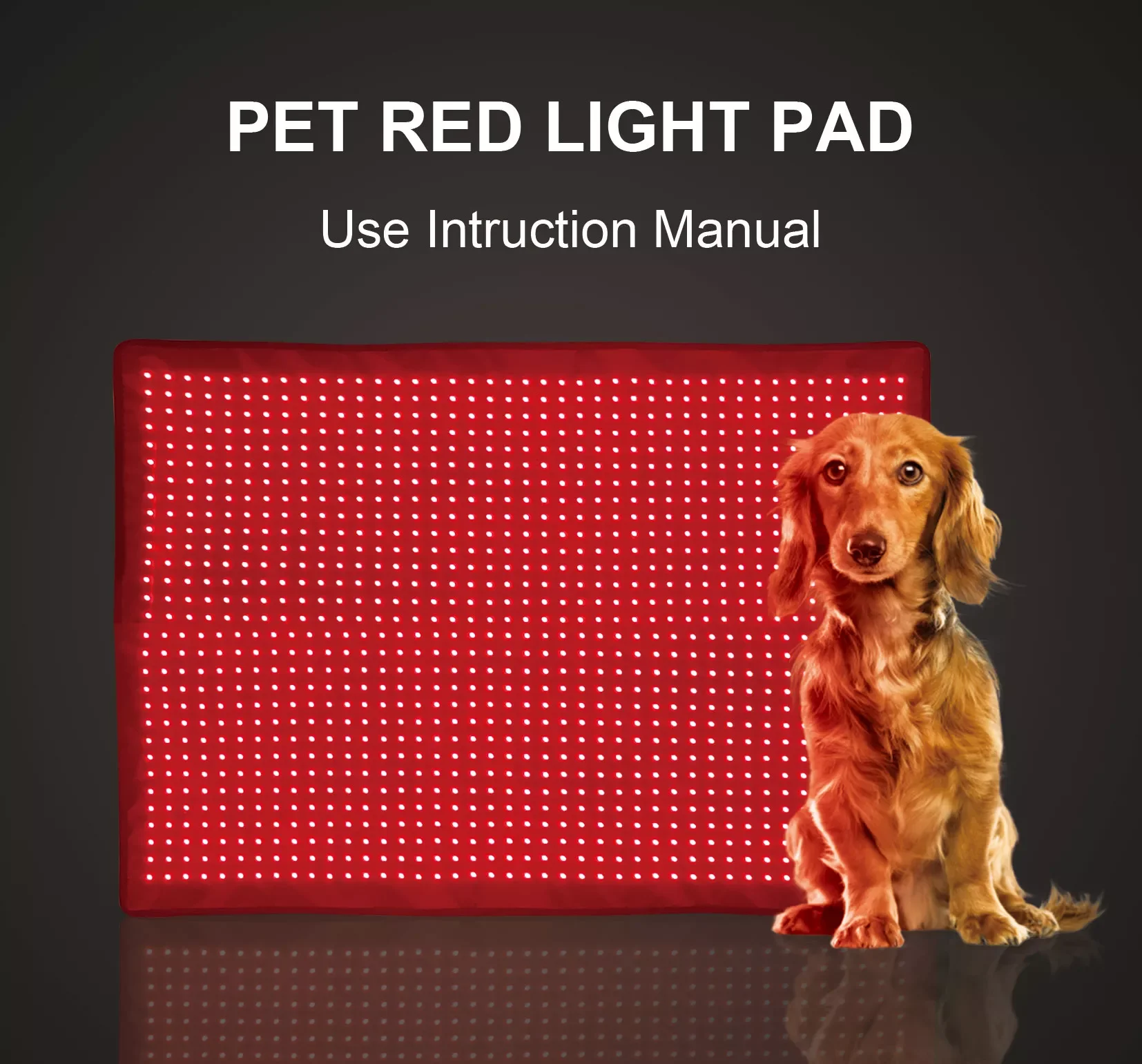 Red Light Therapy Pad for Pet 30x38 Inch Infrared Heating Light for Dogs Horses Cats Other Animals