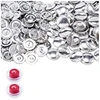 100 Sets Sewing Buttons Cover Kit 23Mm Metal For Art Crafts Sewing Notion Supplies, 7/8Inch Button Covers & Button Backs 2