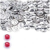 100 Sets Sewing Buttons Cover Kit 23Mm Metal For Art Crafts Sewing Notion Supplies, 7/8Inch Button Covers & Button Backs 2