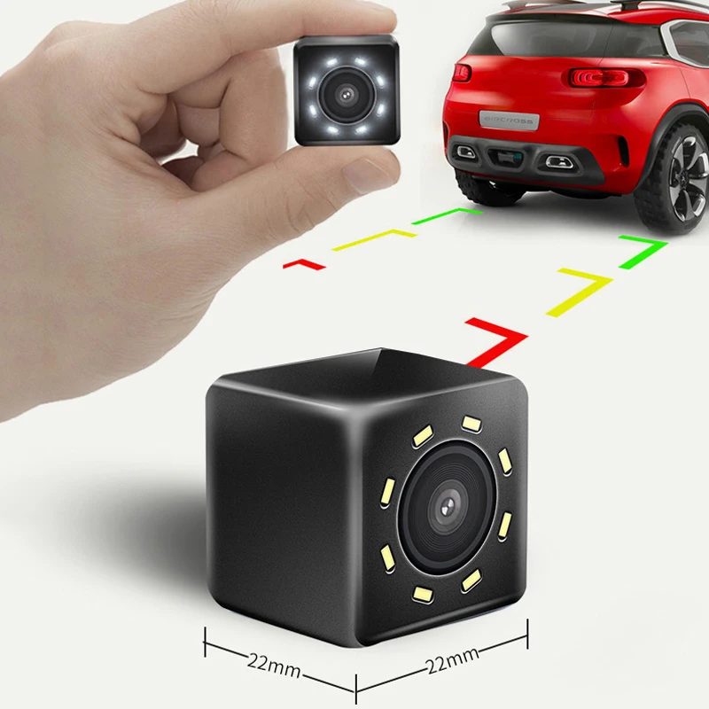 Câmera de visão traseira de carro grande angular 4/8/12 LED Visão noturna Reversão Monitor de estacionamento automático CCD Vídeo HD à prova d'água - Imagem 6