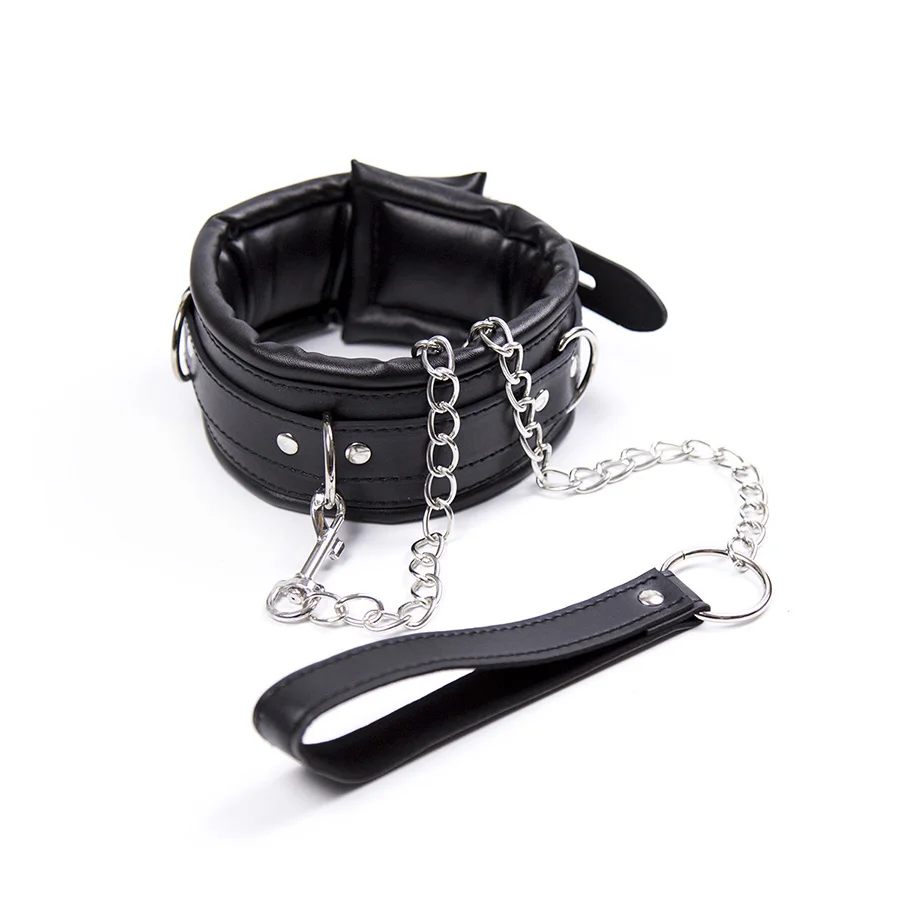 Collier de chien arc-en-ciel en cuir PU, Bondage BDSM, collier d'esclave/ laisse, harnais à chaîne SM, jeux de sexe, produit sexuel pour adultes,  femmes et hommes - AliExpress