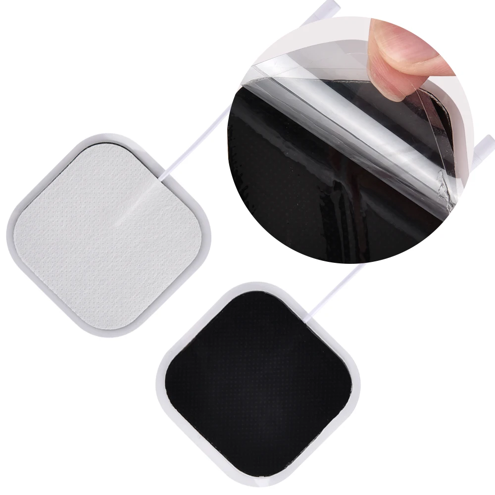 10/20/50/100PCS Reusable Electrode Pads Gel Patch For Tens Pulse Physiotherapy Massager Acupuncture Nerve EMS Muscle Stimulator