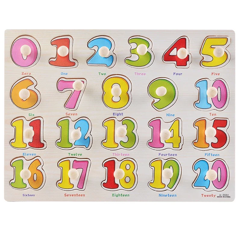 Baby Wooden Puzzle Grab Board 6