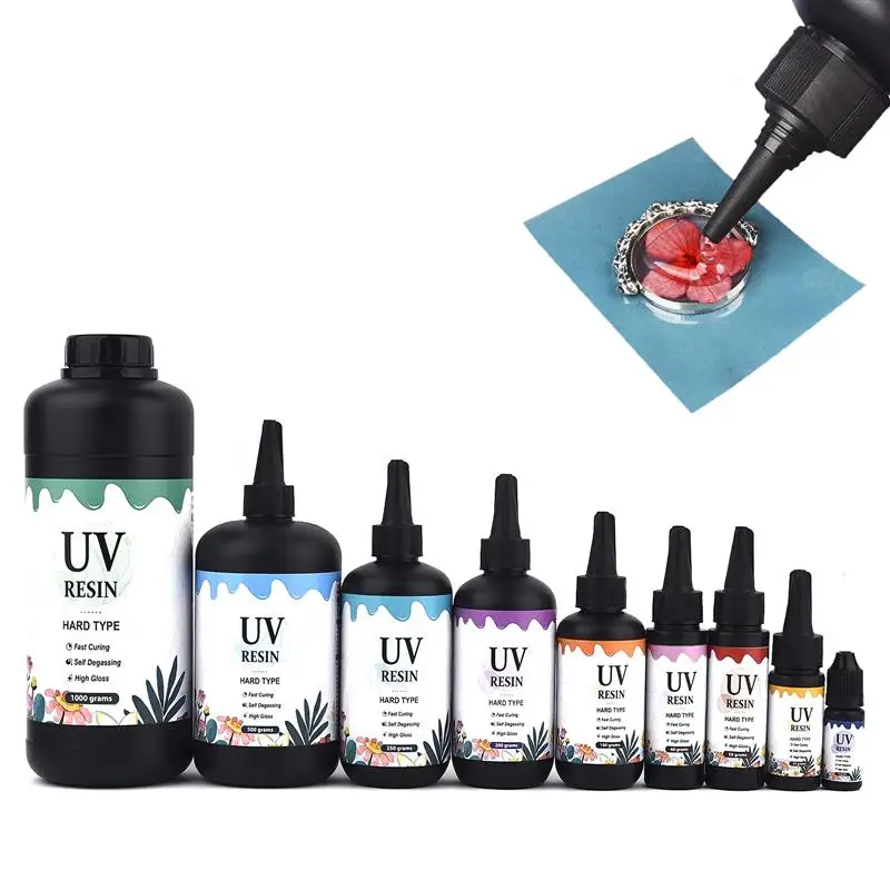 Hard UV Resin Glue Ultraviolet Curing Solar Cure Sunlight Activated DIY  Jewelry Making Quick Drying Glue Resin Crystal Clear - AliExpress