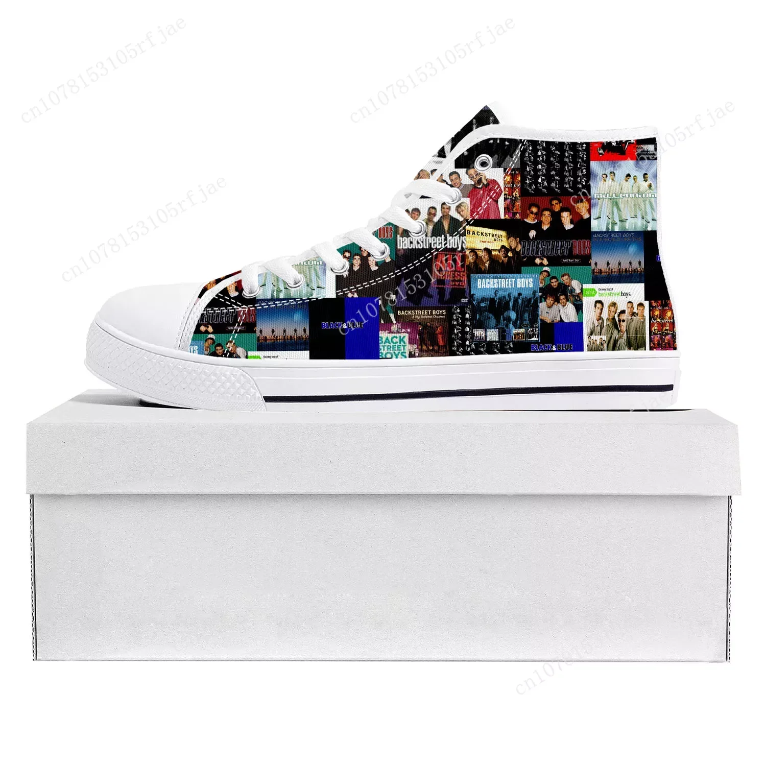 Backstreet Boys Pop Band Bsb Fashion High Top High Quality Sneakers Mens Womens Teenager Canvas Sneaker Couple Shoe Custom Shoe