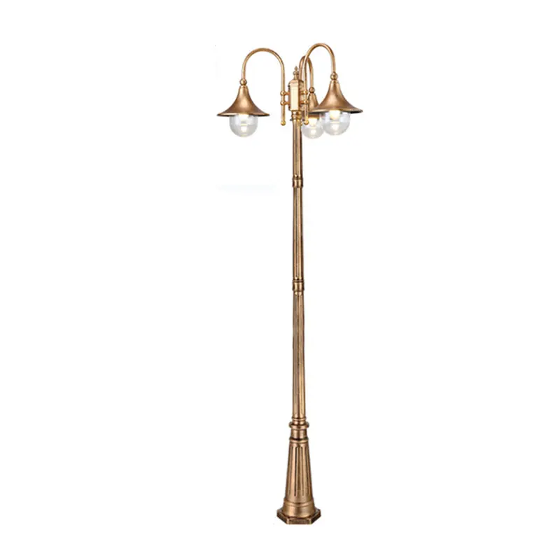 (H≈2.6M)European-Style Garden Lamp Street Lamp Outdoor Lamp Waterproof Household Double-Head High Pole Landscape Lamp