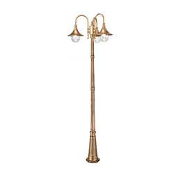 (H≈2.6M)European-Style Garden Lamp Street Lamp Outdoor Lamp Waterproof Household Double-Head High Pole Landscape Lamp
